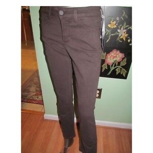 NYDJ Mini Boot Embellished Mahogany Jeans SZ 4P MSRP $124.00
